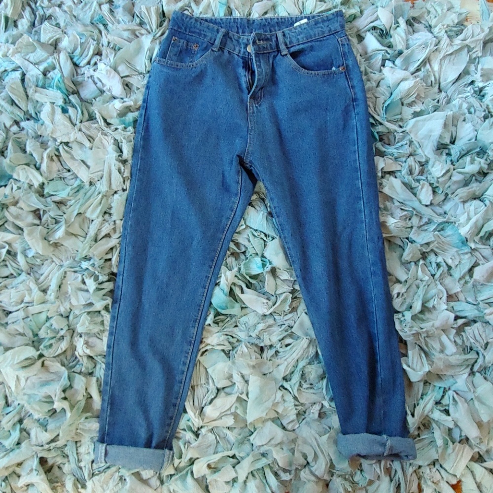 High waisted mom jeans